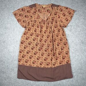 April Cornell Maxi Dress Gown Womens Size Large Floral Cottage Core‎ Granola